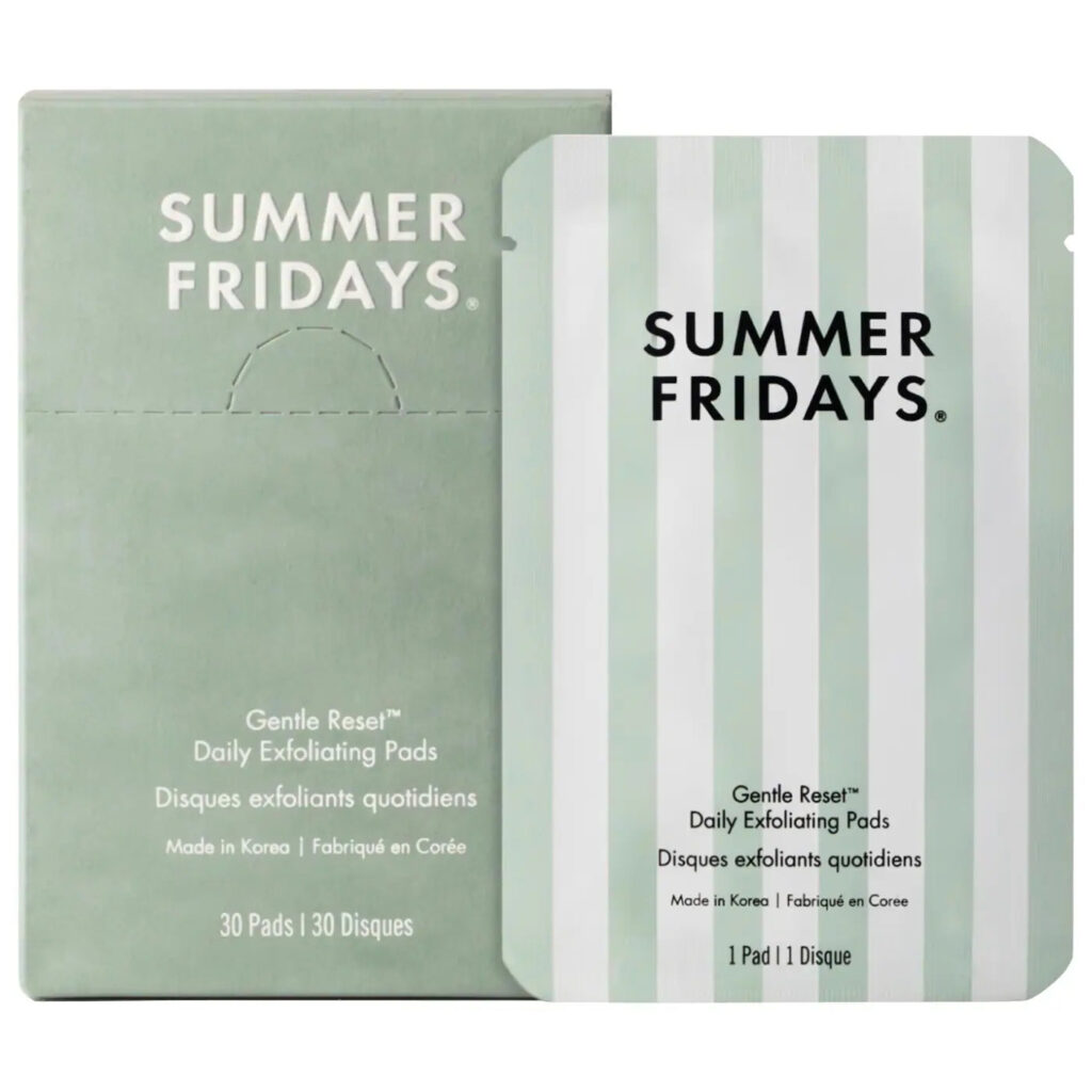 Summer Fridays | Gentle Reset Daily Exfoliating Pads to Smooth + Minimize Pores with AHAs