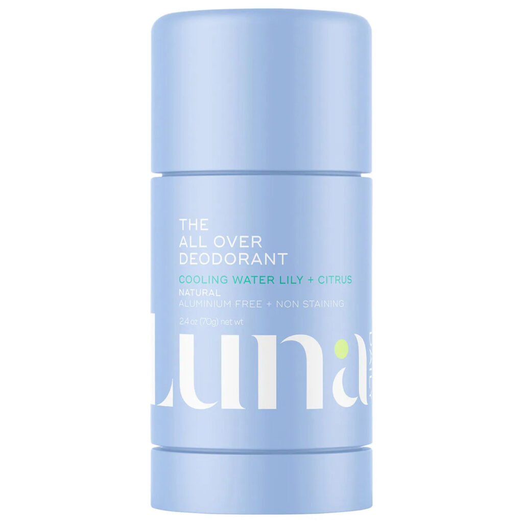 Luna Daily | The Cooling All Over Deodorant™ - Extra-strength, Natural, Non-Staining, Aluminum Free Body Deodorant Stick