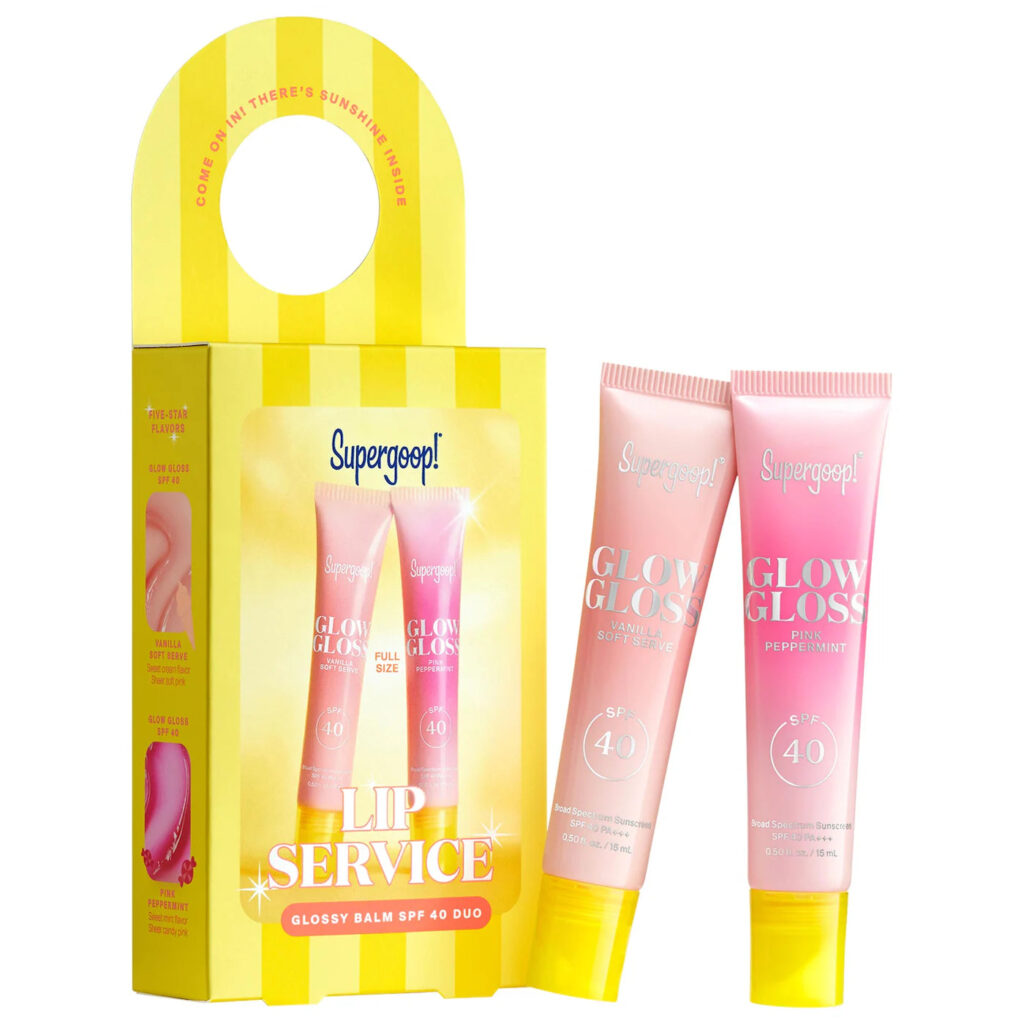 Supergoop! | Lip Service Glossy Balm SPF 40 Duo