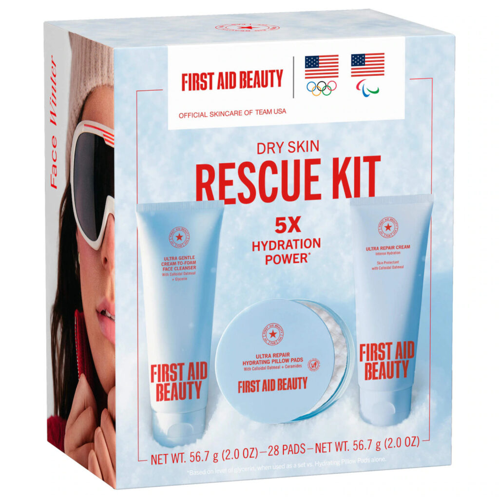 First Aid Beauty | Dry Skin Rescue Kit to Hydrate and Soothe (Set de Rescate para Piel Seca Hidratante y Calmante)