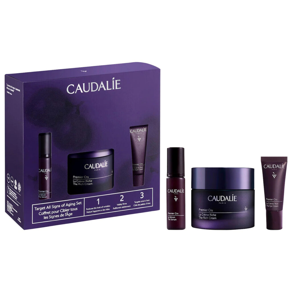 Caudalie | Premier Cru Anti-Aging Set for Fine Lines and Wrinkles (Set Antiedad para Líneas Finas y Arrugas)