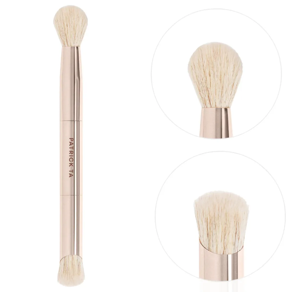 PATRICK TA | Dual-Ended Concealer Brush (Brocha doble para corrector)