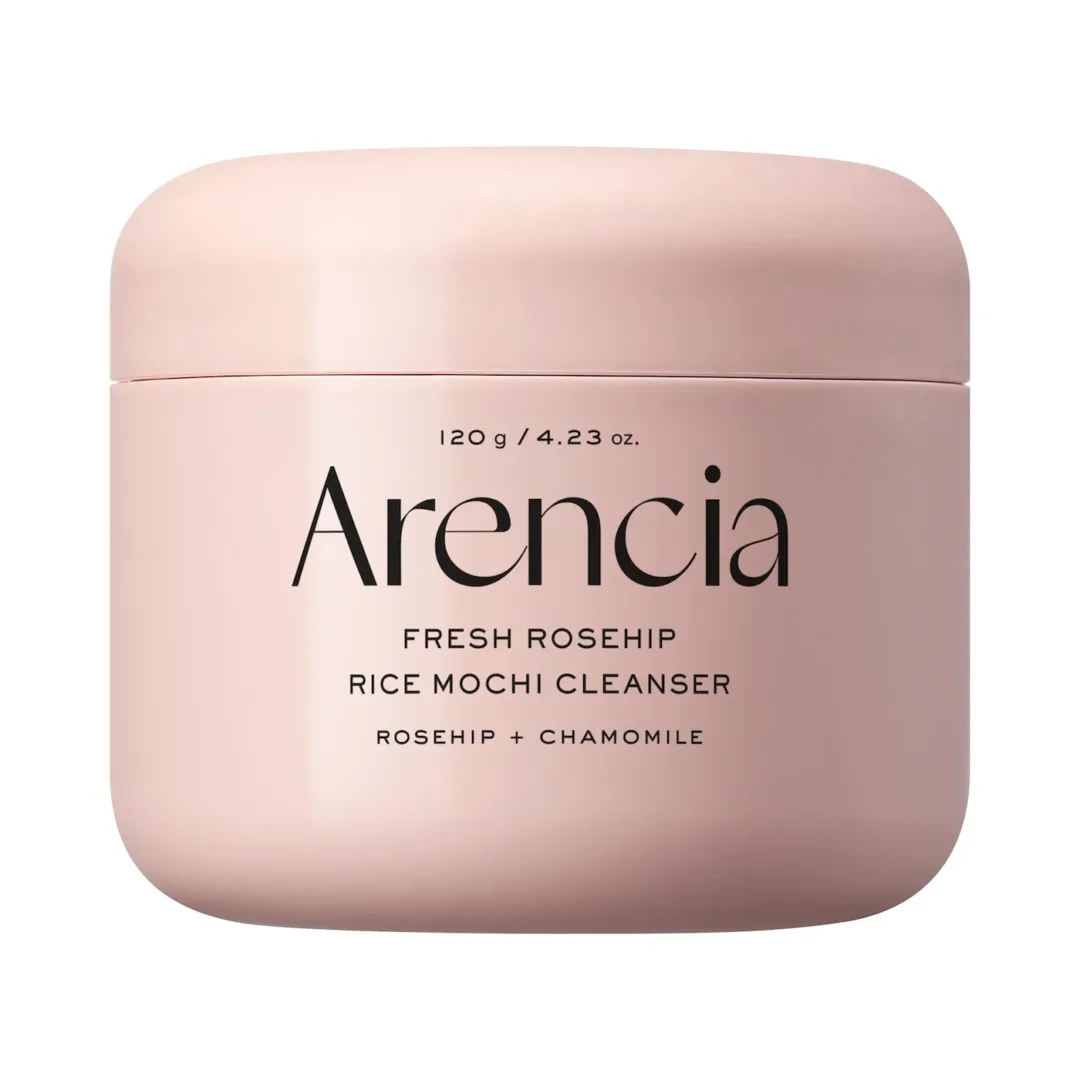 Arencia | Fresh Rosehip Rice Mochi Foaming Cleanser with Pink Aloe Vera for Dry and Sensitive Skin
