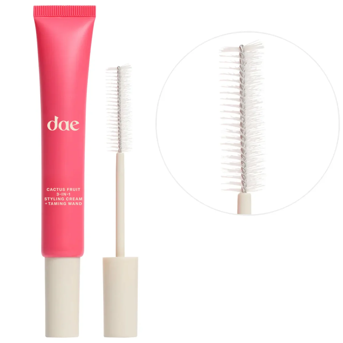 dae | Cactus Fruit 3-in-1 Styling Cream with Taming Wand (Crema para peinar 3 en 1 con cepillo anti-frizz)