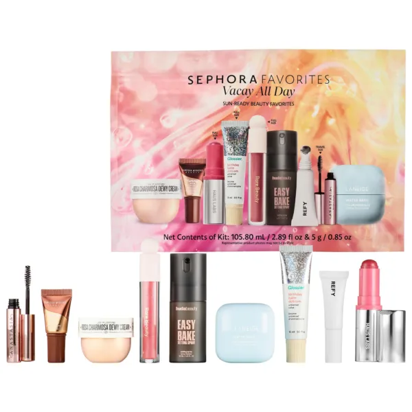 Sephora Favorites | Vacay All Day Makeup and Skincare Value Set (Set de maquillaje y skincare para viaje)
