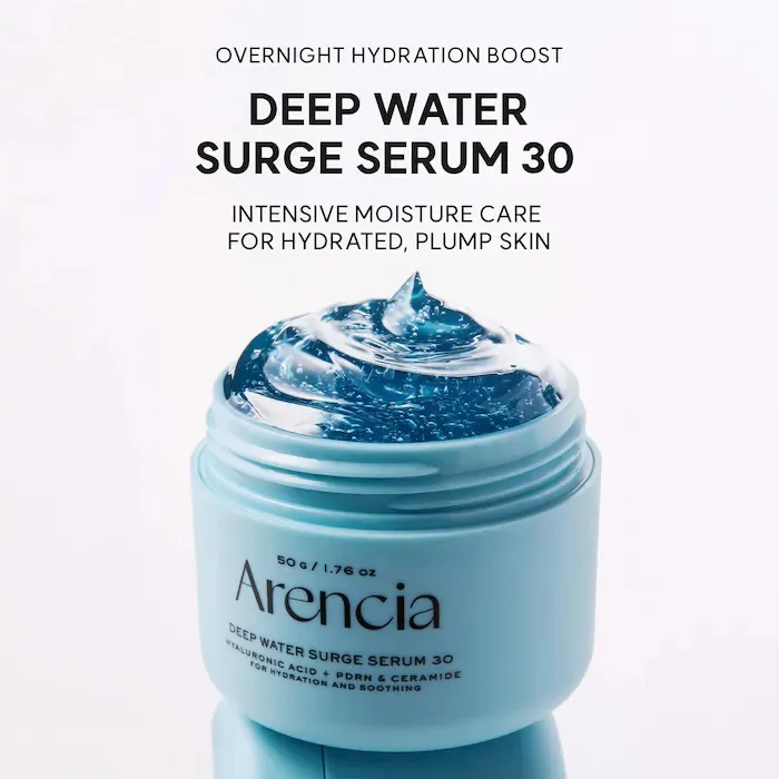 Arencia | Deep Water Surge Hydrating Serum 30 with PDRN, Hyaluronic Acid, and Ceramide