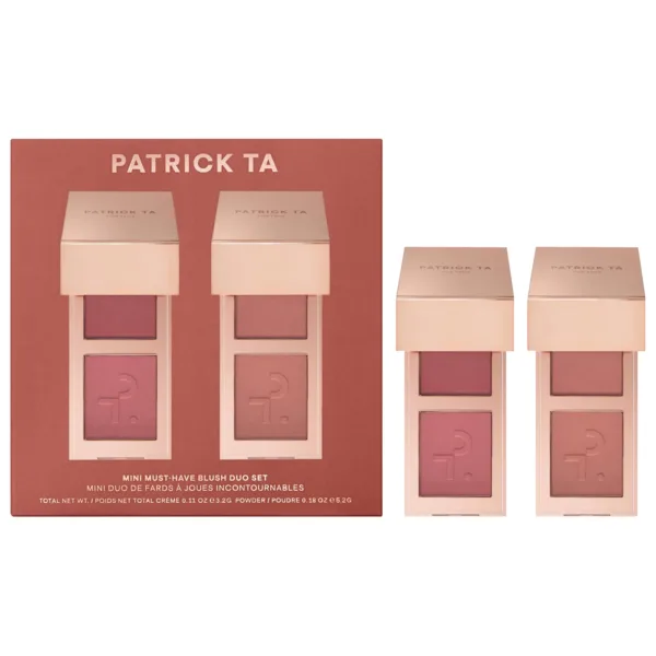 PATRICK TA | Mini Must-Have Major Headlines Double-Take Crème & Powder Blush Duo Set