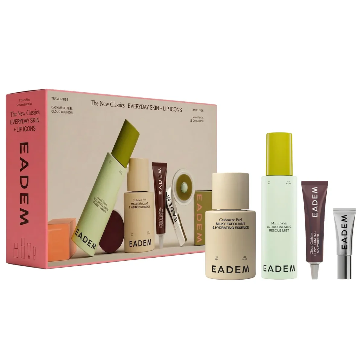 EADEM | The New Classics Mini Everyday Skin + Lip Icons (Set mini de esenciales diarios para piel y labios)