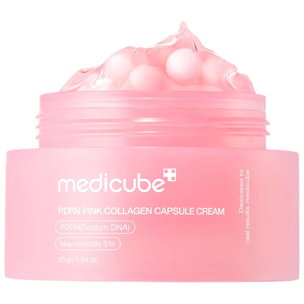 Medicube | PDRN Pink Collagen Capsule Cream (Crema Hidratante con Cápsulas de PDRN y Colágeno)