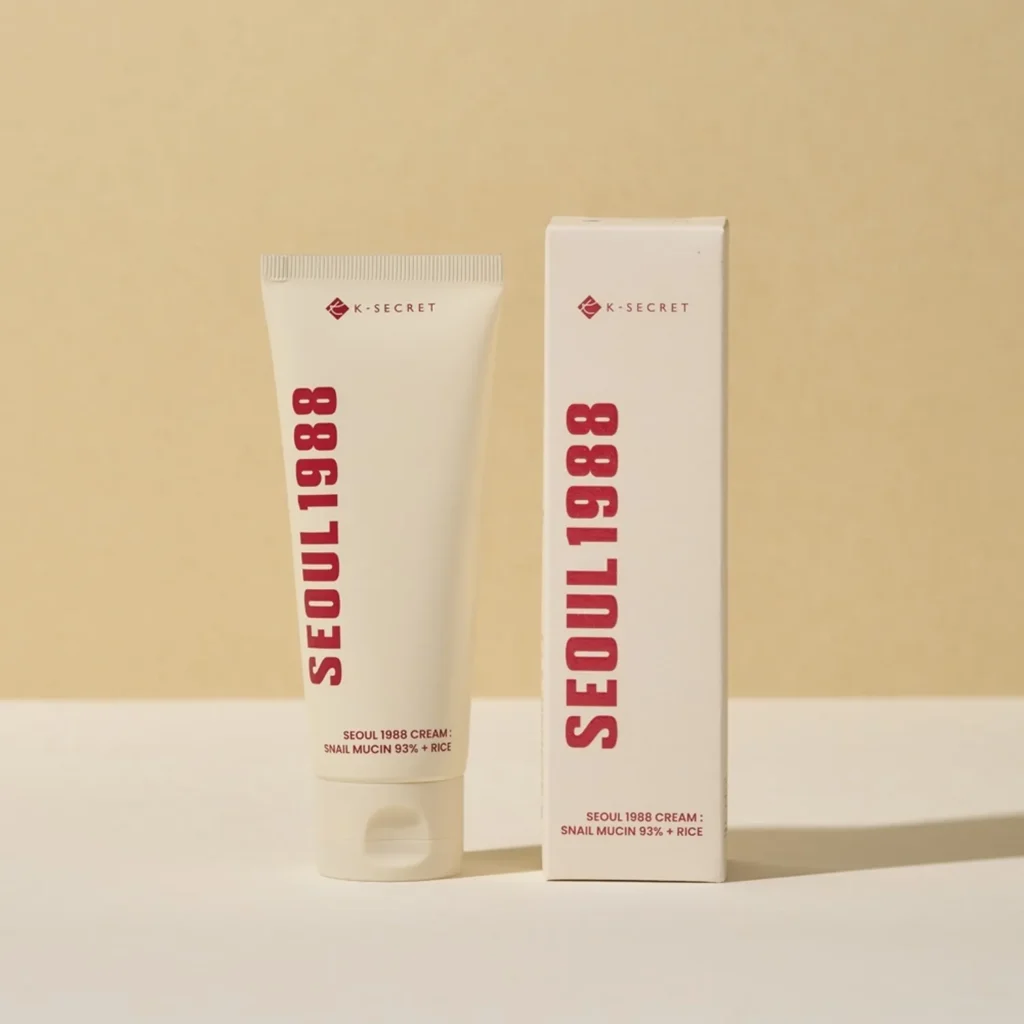 KSECRET | SEOUL 1988 Cream : Snail Mucin 93% + Rice (Crema Hidratante con Baba de Caracol 93% y Arroz)