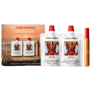 JOSIE MARAN | Golden Hour Mini Bodycare Ritual Gift Set for Hydration (Set Mini de Cuidado Corporal Hidratante)