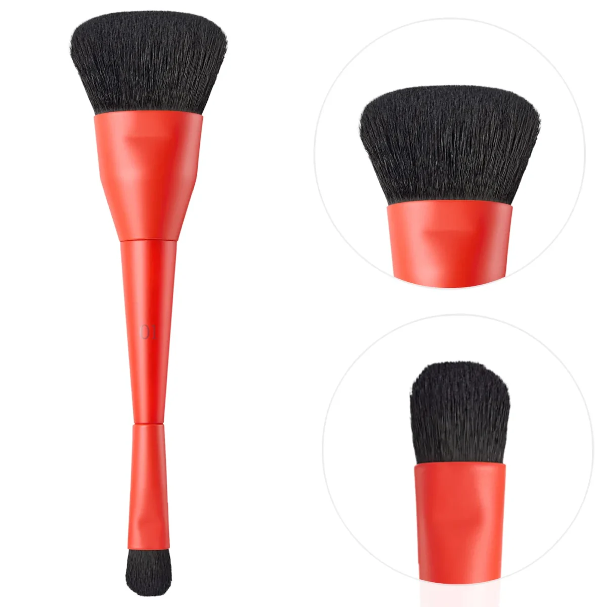 HUNG VANNGO BEAUTY | The Evolving Face Brush For Complexion (Brocha de doble punta para el rostro)