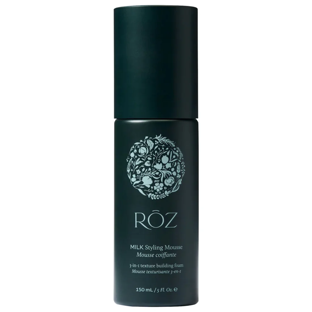 RŌZ | Milk Styling Texture Defining Hair Mousse with Heat Protectant (Espuma capilar para definición y textura con protector térmico)
