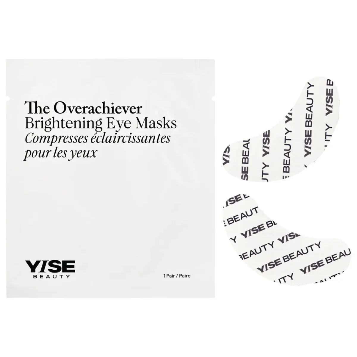 YISE Beauty | The Overachiever Brightening & Depuffing Eye Patches with Vitamin C (Parches para ojos iluminadores y descongestionantes)