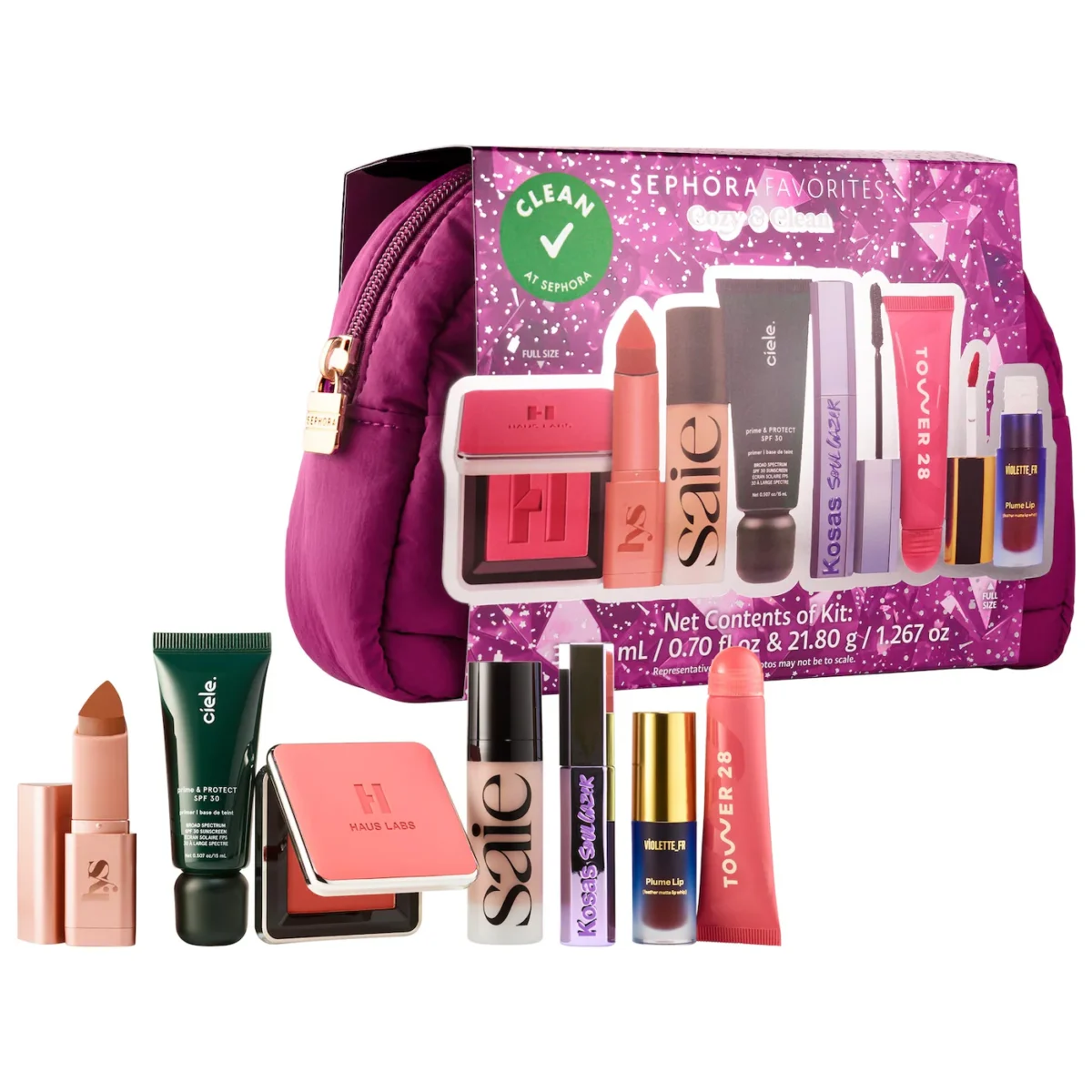 Sephora Favorites | Cozy & Clean Makeup Value Set (Set de 7 esenciales de clean beauty)