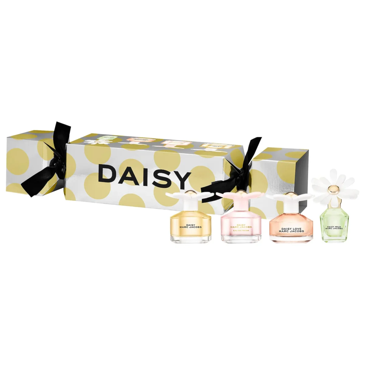 Marc Jacobs Beauty | Daisy Mini Perfume Sampler Gift Set (Set festivo de 4 perfumes mini tipo dabber, colección Daisy)
