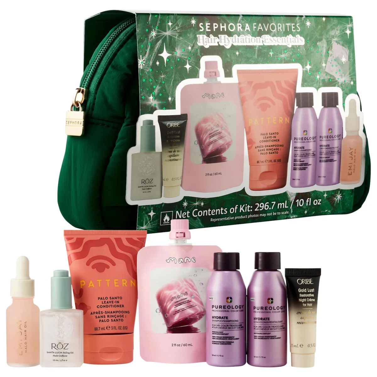Sephora Favorites | Hair Hydration Essentials Gift Set (Set de 7 esenciales capilares hidratantes, varias marcas)