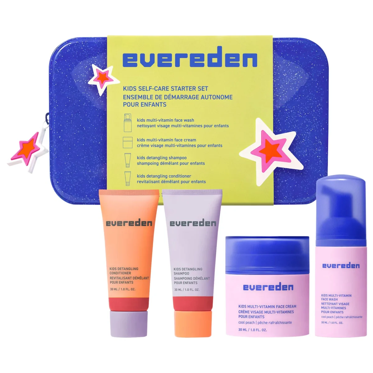 Evereden | Kids Skin & Hair Starter Set for Sensitive Skin (Set inicial de skincare y cabello para niños, piel sensible)
