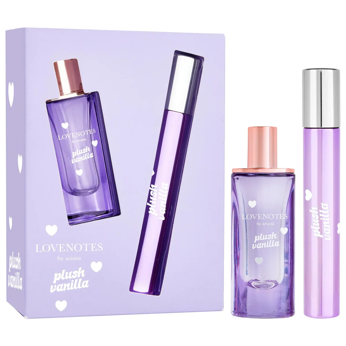 Ariana Grande | LOVENOTES Plush Vanilla Mini Perfume Gift Set (Set mini con spray pen y perfume deluxe mini)