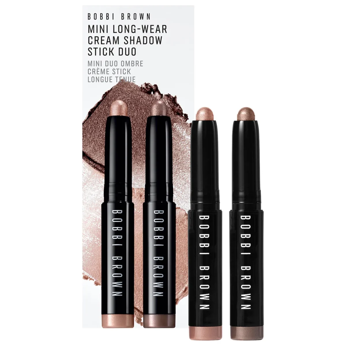 Bobbi Brown | Mini Long-Wear Cream Waterproof Eyeshadow Stick Duo (Dúo mini de sombras en barra, larga duración y a prueba de agua)