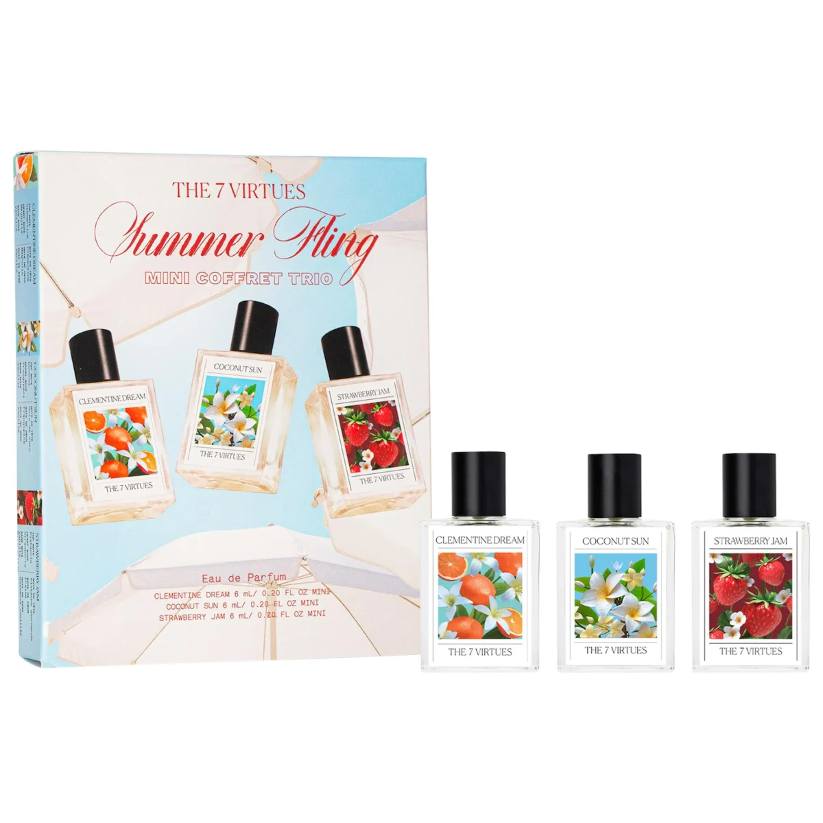 The 7 Virtues | Summer Fling Mini Coffret Perfume Trio (Trío mini de perfumes)
