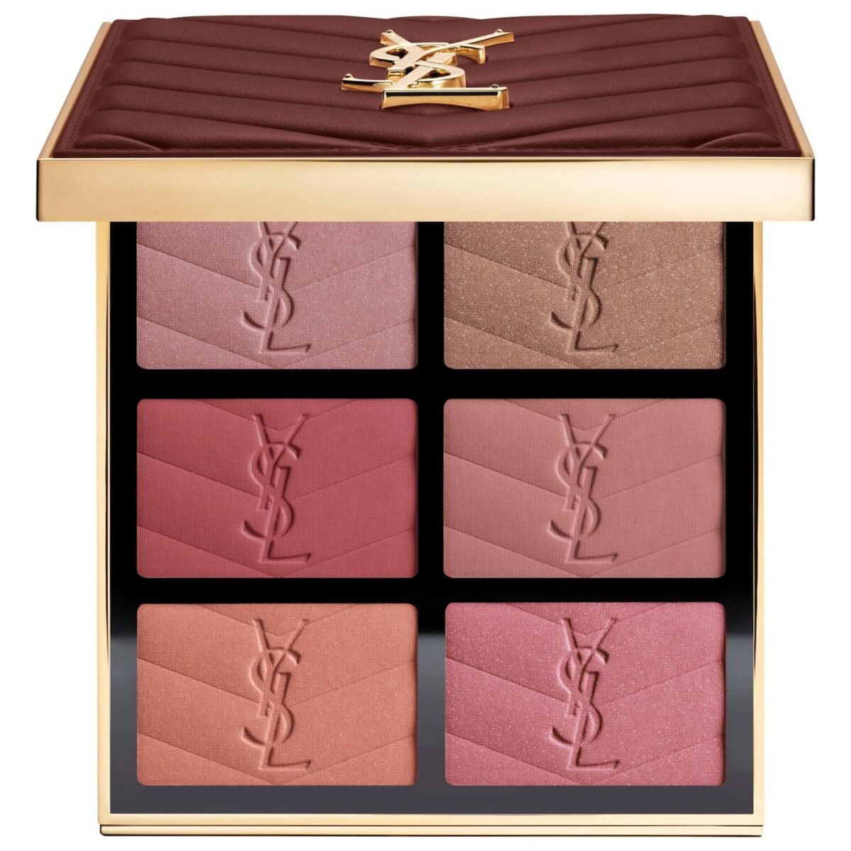 Yves Saint Laurent | YSL Brewed Reflections Couture Face Palette (Paleta facial de edición limitada en clutch couture, inspiración café)