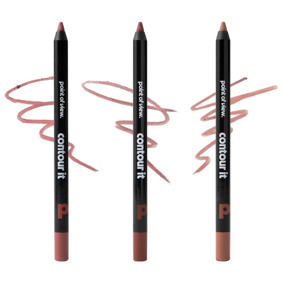 point of view. | contour it long-lasting lip liner trio makeup gift set (Trío de delineadores de labios de larga duración)