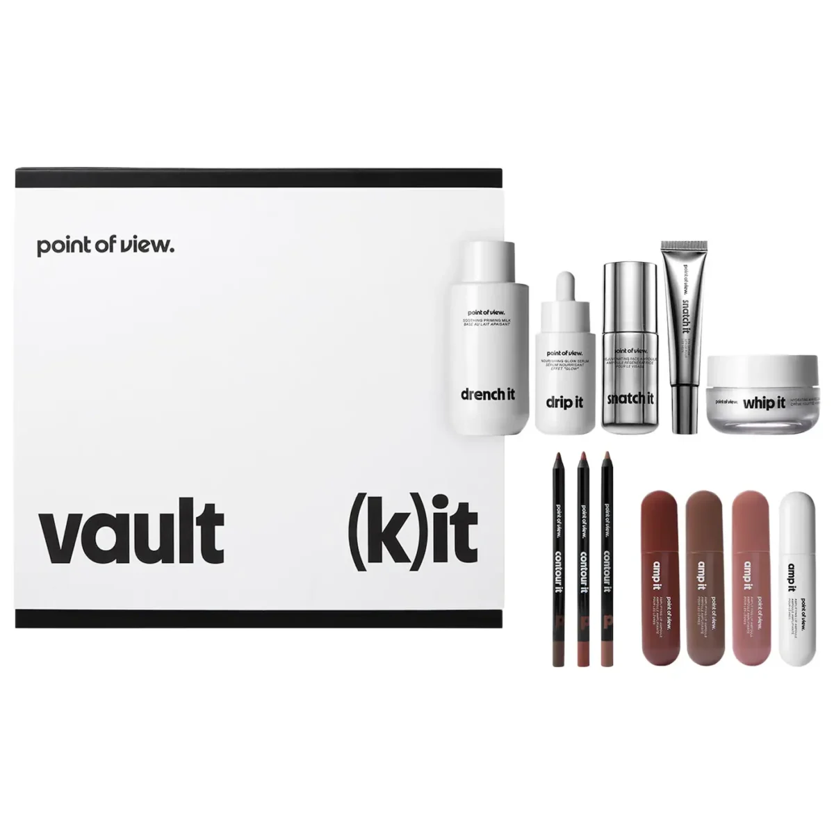 point of view. | point of view. holiday vault (Vault coleccionable: rutina completa de skin prep y colección de labios)